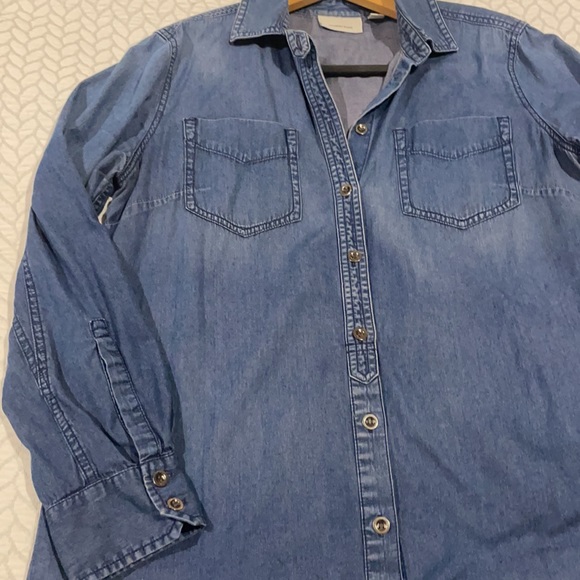 Country road, denim shirt dress size small - Picture 3 of 6